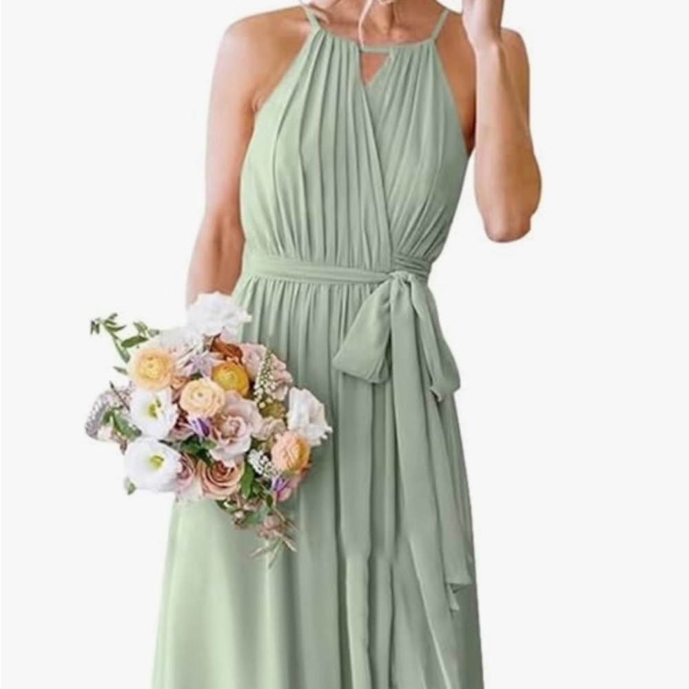 Elegant Green Maxi Dress
